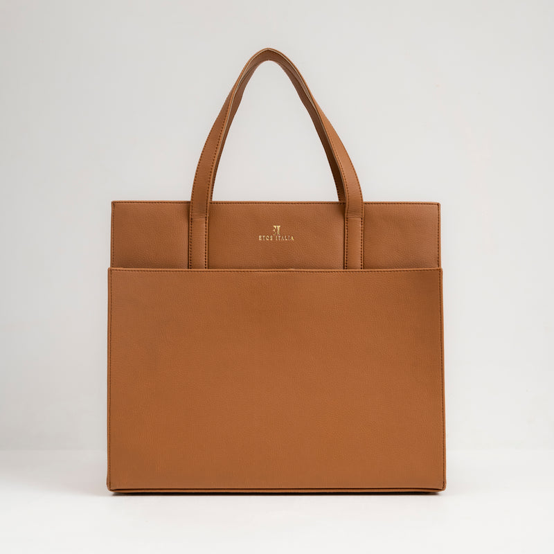 Briefcase Bag - Tan